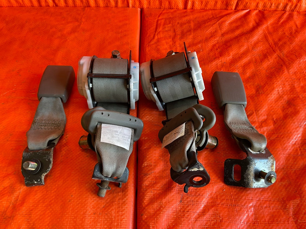 02 06 ACURA RSX   REAR SEAT BELT SET   LEFT RIGHT DRIVER PASSENGER TAN OEM #716