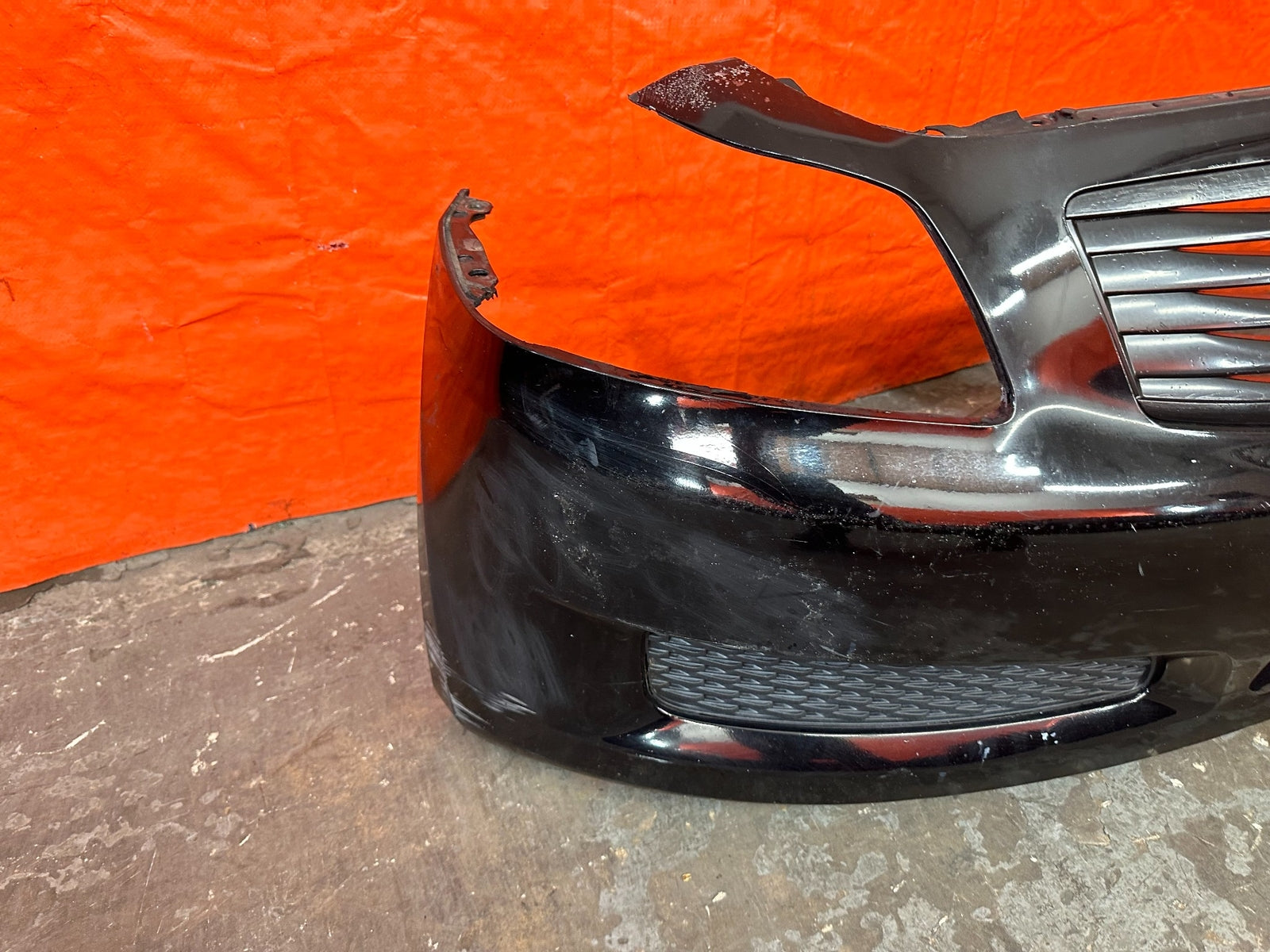 07 09 INFINITI G35 G37 SEDAN   FRONT BUMPER W/ UPPER & LOWER GRILLE   NON SPORT11