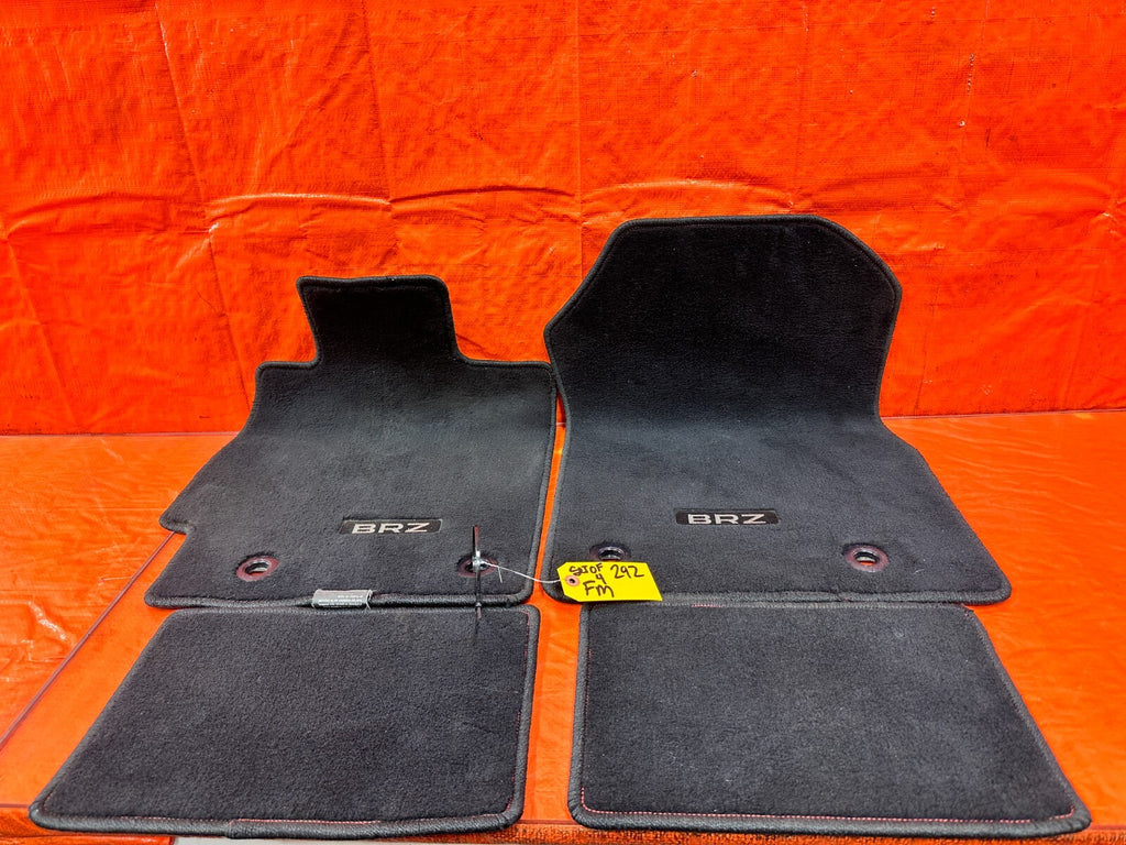 16 20 SUBARU BRZ   FLOOR MAT SET   BLACK COLOR   LEFT RIGHT FRONT REAR   OEM 2920