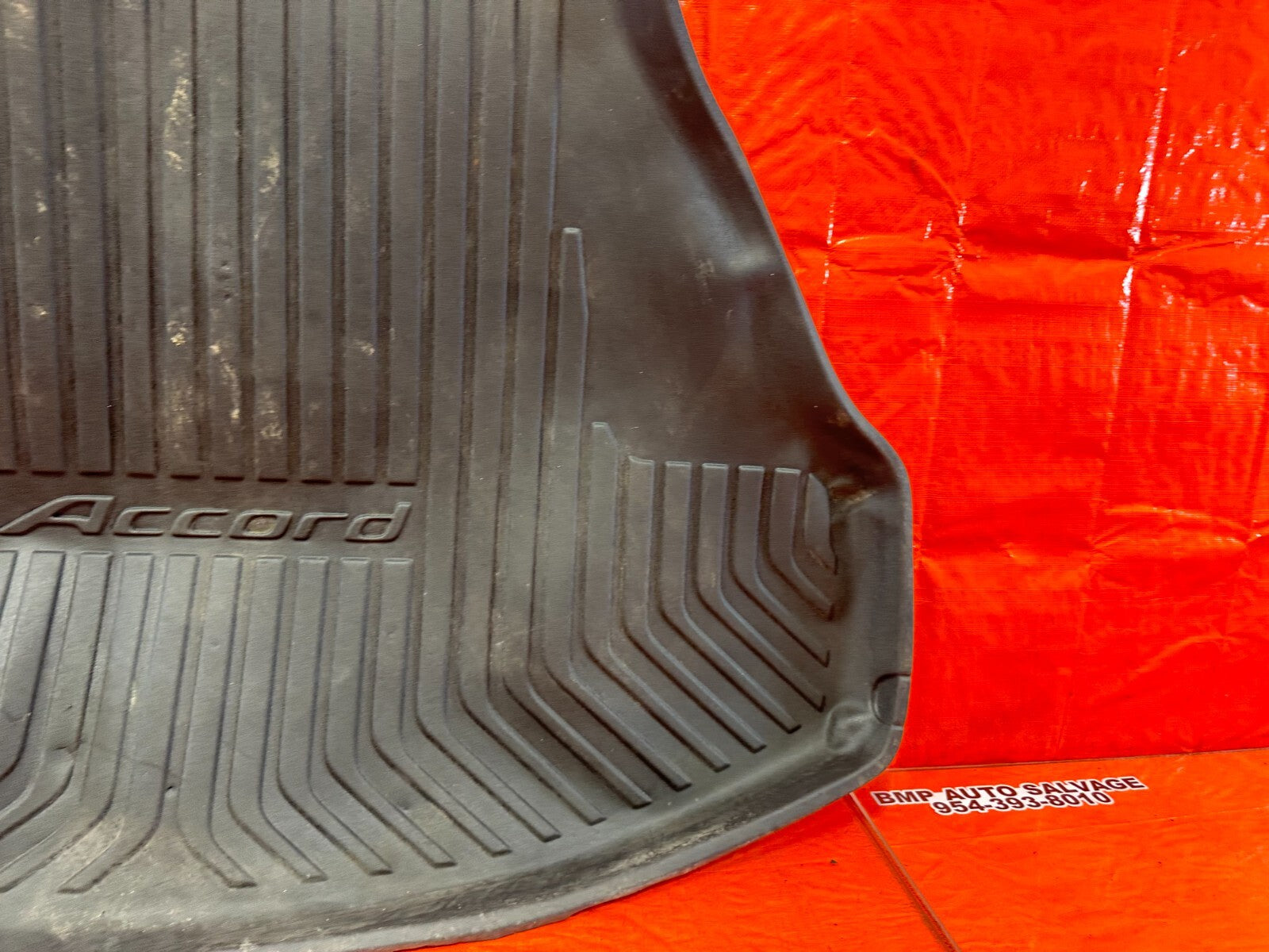13 17 HONDA ACCORD SEDAN EXL ALL WEATHER TRUNK RUBBER MAT LINER CARGO TRIM OEM4