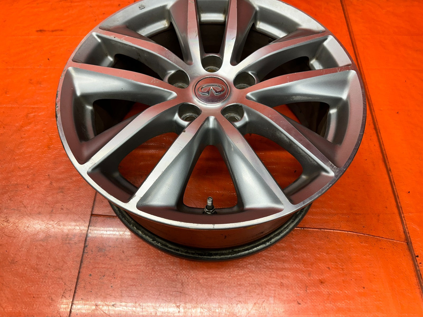 14-17 INFINITI Q50 17 INCH 10 SPOKE ALLOY WHEEL RIM W/ TPMS SENSOR OEM FACTORY4