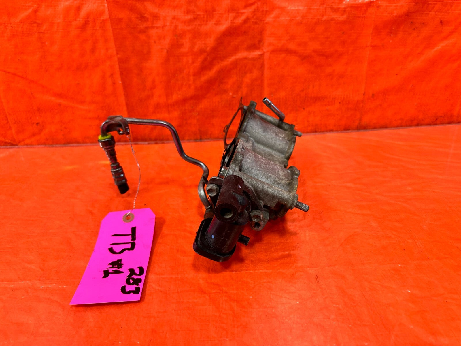 08 14 SUBARU IMPREZA WRX STI   EJ257 FUEL RAIL W/ THROTTLE BODY INJECOTRS BASE6