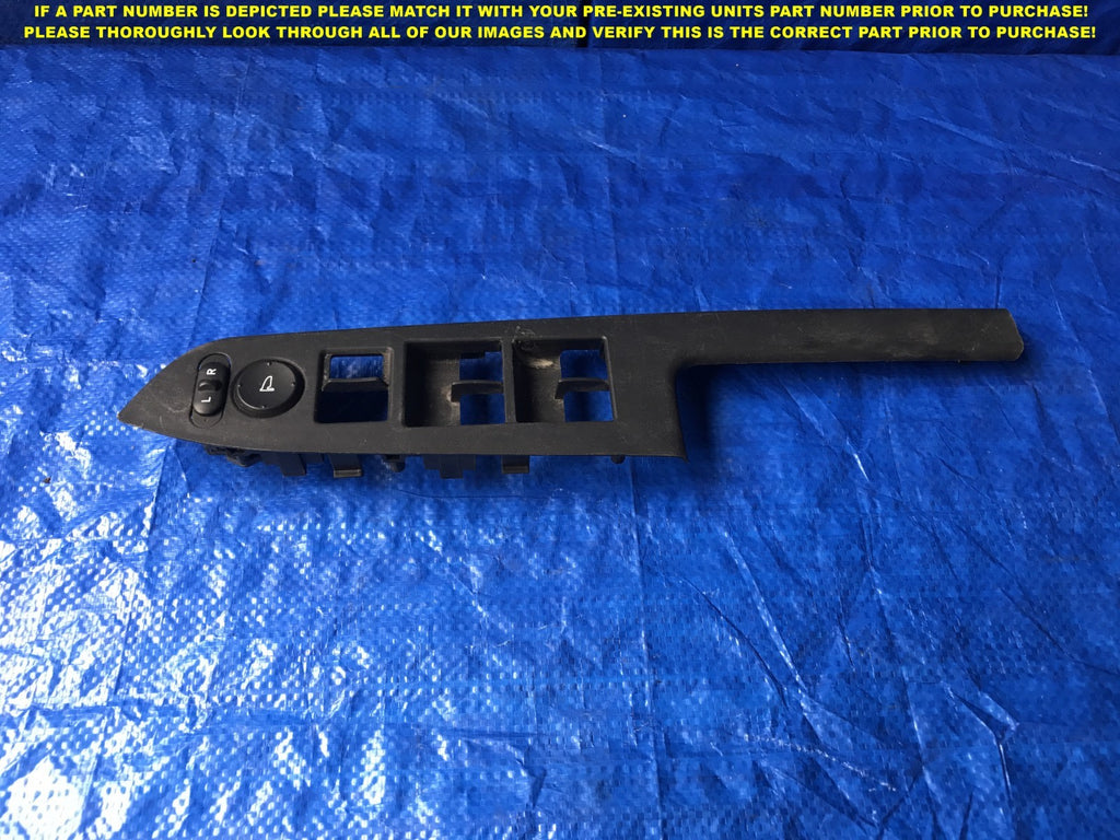 OEM 2013 13 HONDA PILOT   MASTER WINDOW SWITCH HOUSING W/ MIRROR SWITCH BLACK0