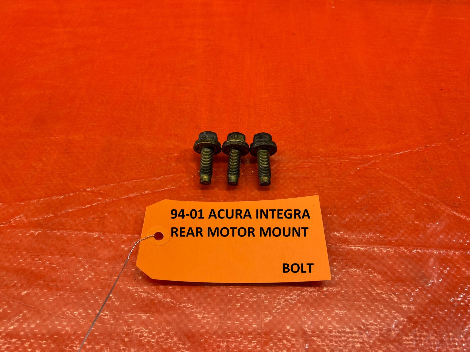 94 01 ACURA INTEGRA   REAR ENGINE MOTOR MOUNT BOLTS HARDWARE   OEM #1480