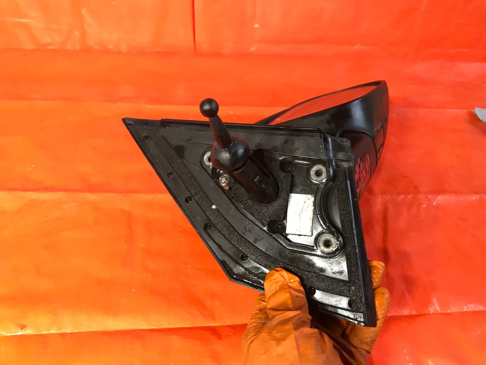 OEM 2010 2011 HYUNDAI ACCENT PASSENGER RIGHT SIDE VIEW MIRROR SILVER   NON POWER7