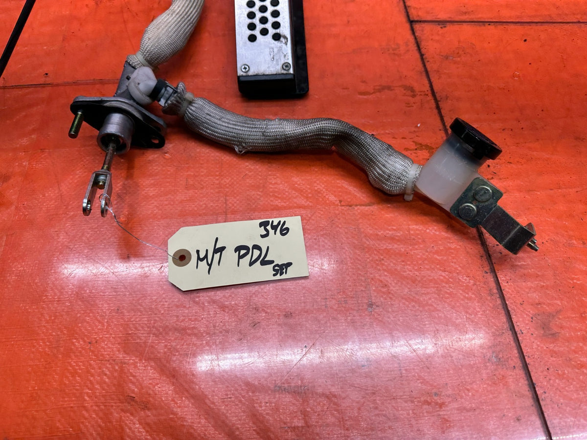 03-08 NISSAN 350Z 3.5L 6 SPEED MANUAL CLUTCH BRAKE PEDALS SLAVE MASTER OEM #3464