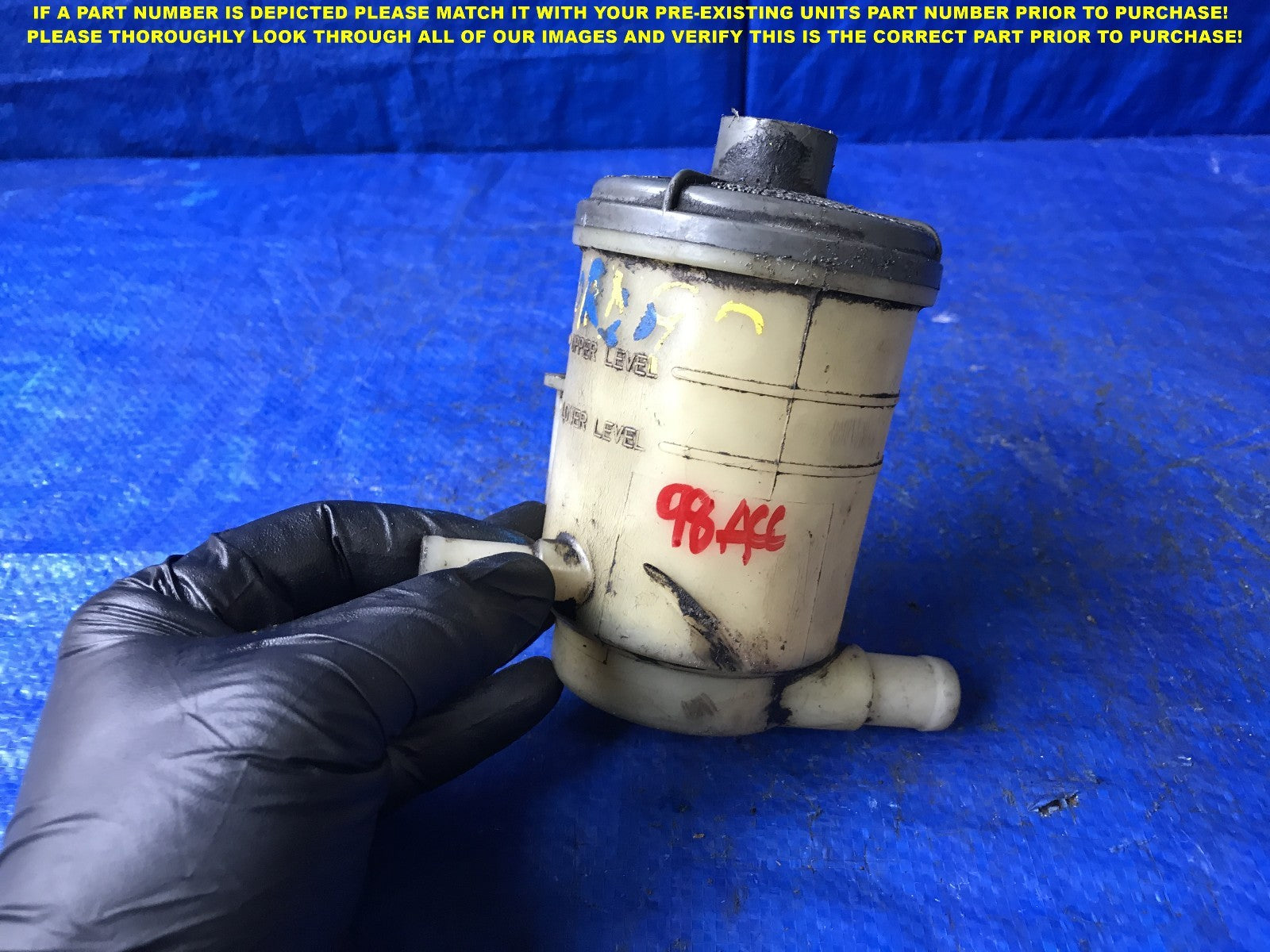 OEM 1998 1999 2000 2001 2002 HONDA ACCORD POWER STEERING RESERVOIR TANK      0