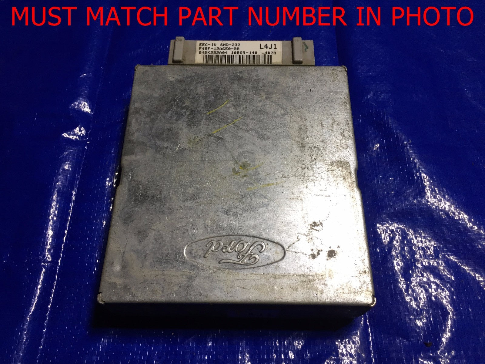 OEM 1994 FORD THUNDERBIRD ENGINE COMPUTER ECU ECM BRAIN EBX F4SF 12A650 BB0