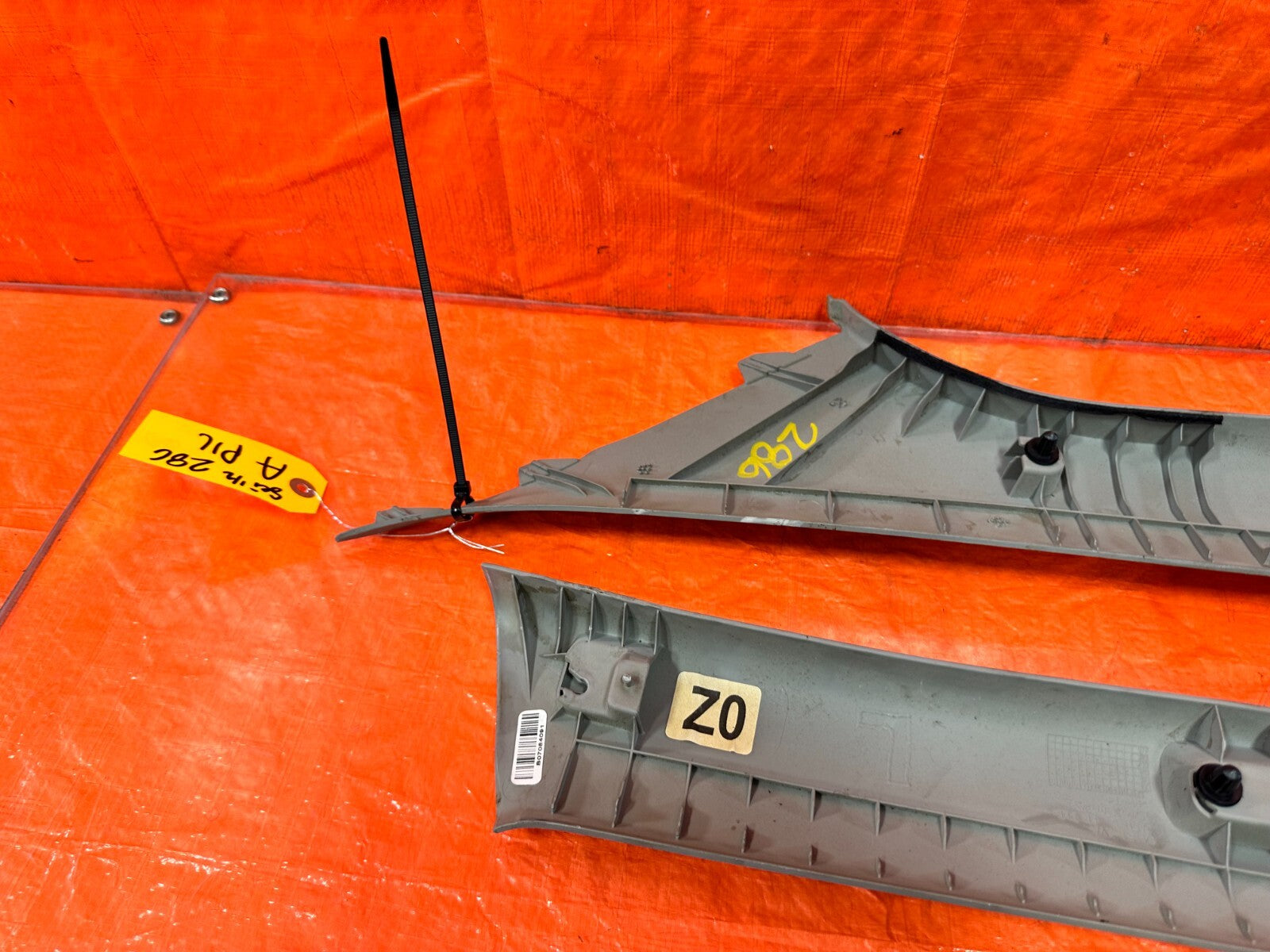 06 08 HONDA CIVIC SI COUPE   A PILLAR TRIM SET   LEFT RIGHT A PILLARS   OEM #2869
