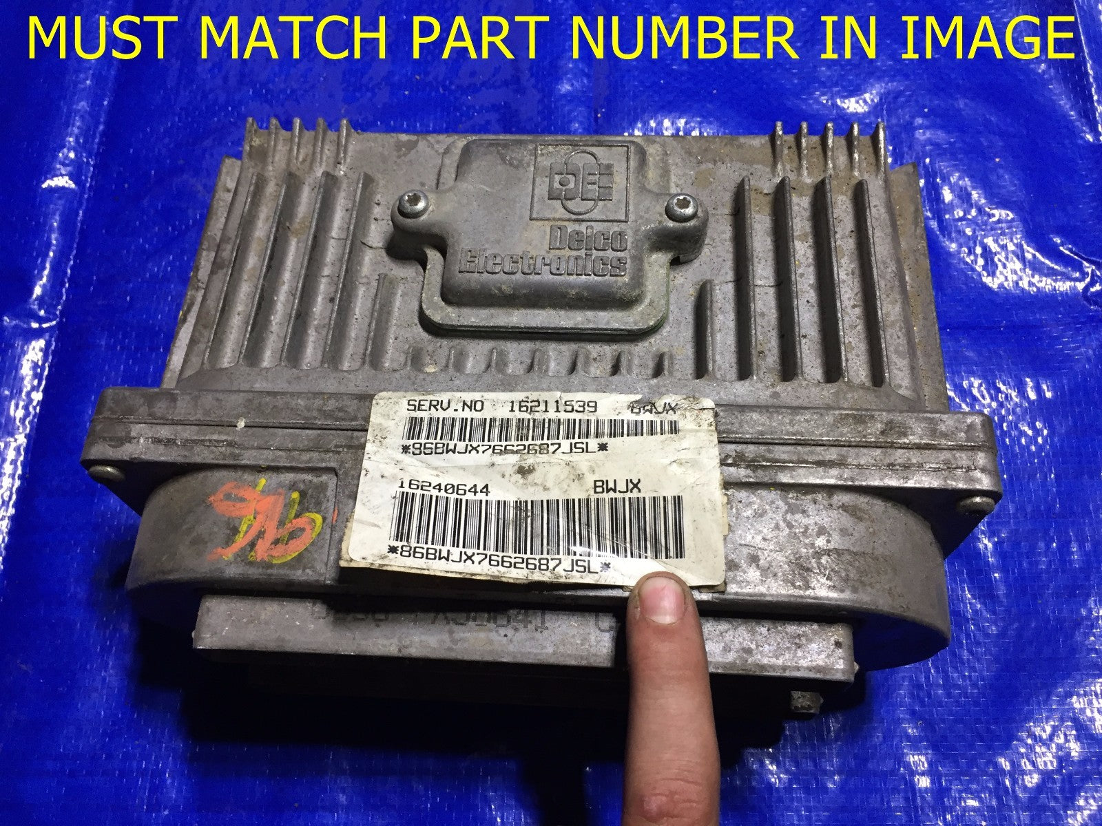 OEM 1996 BUICK LESABRE ENGINE COMPUTER ECU ECM BRAIN EBX MODULE 16211539 BWJX0