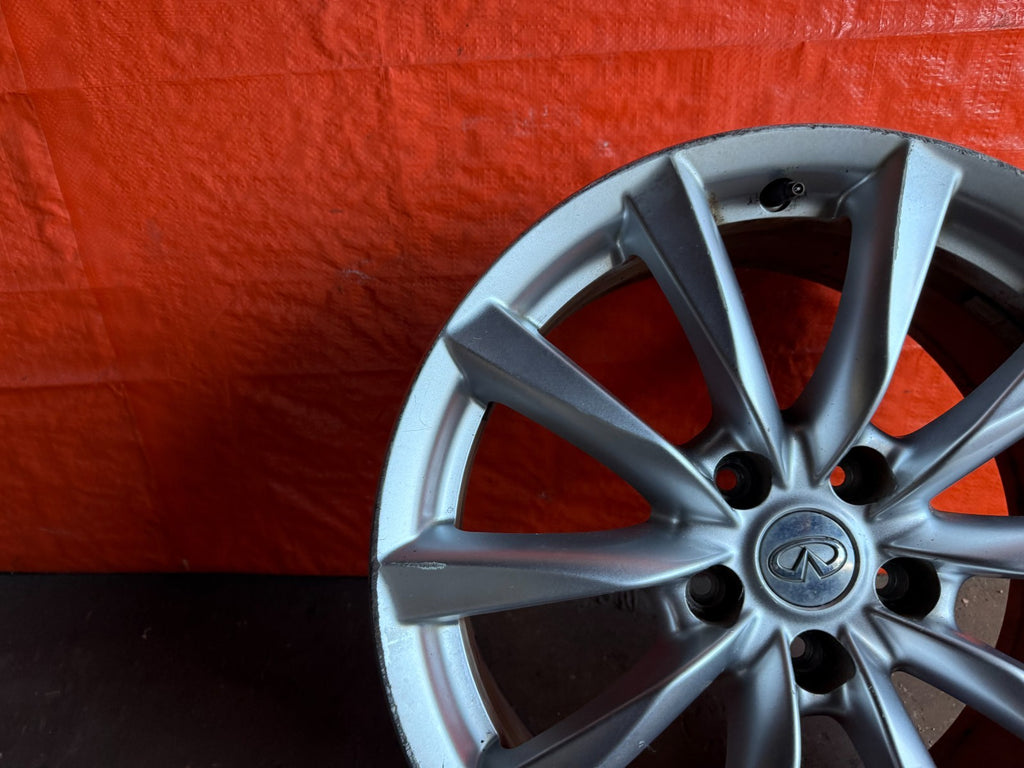 08 15 INFINITI G37 Q60   10 SPOKE   18 INCH   FRONT WHEEL RIM   OEM #310 25