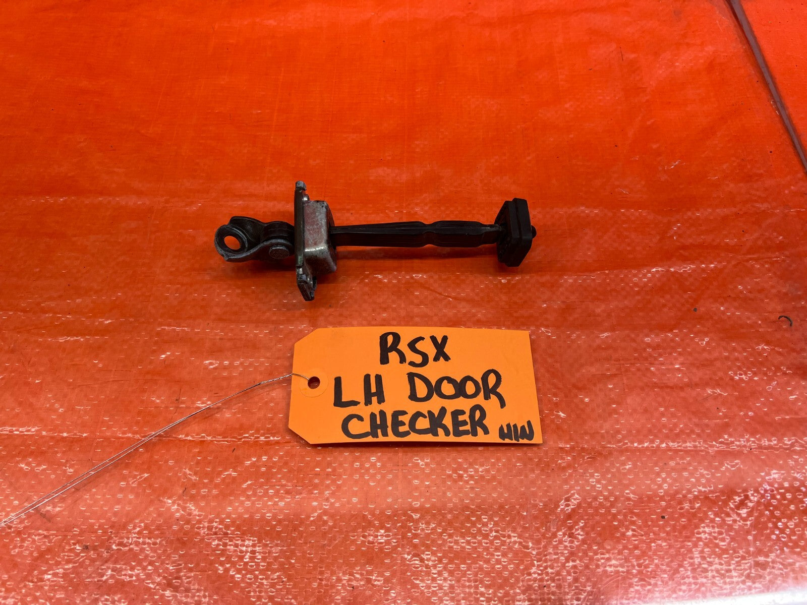 02 06 ACURA RSX   DRIVER LEFT   DOOR CHECKER HINGE ARM STOPPER   OEM #1390