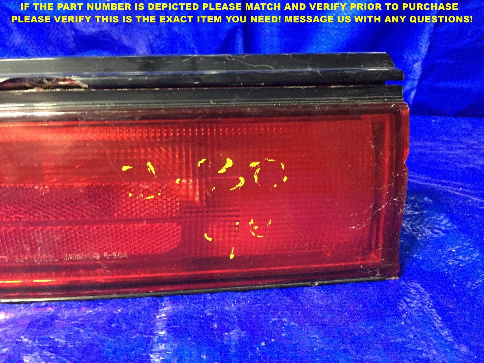 OEM 1993 1994 INFINITI J30 DRIVER LEFT TAIL LIGHT HAS DAMAGE 33 120221
