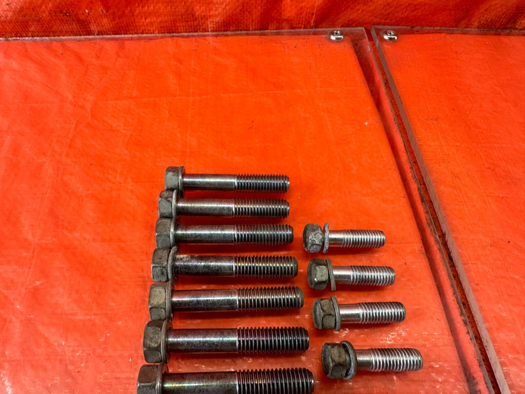 08 15 INFINITI G37 Q60 6 SPEED MANUAL TRANSMISSION BELL HOUSING BOLTS OEM #2382