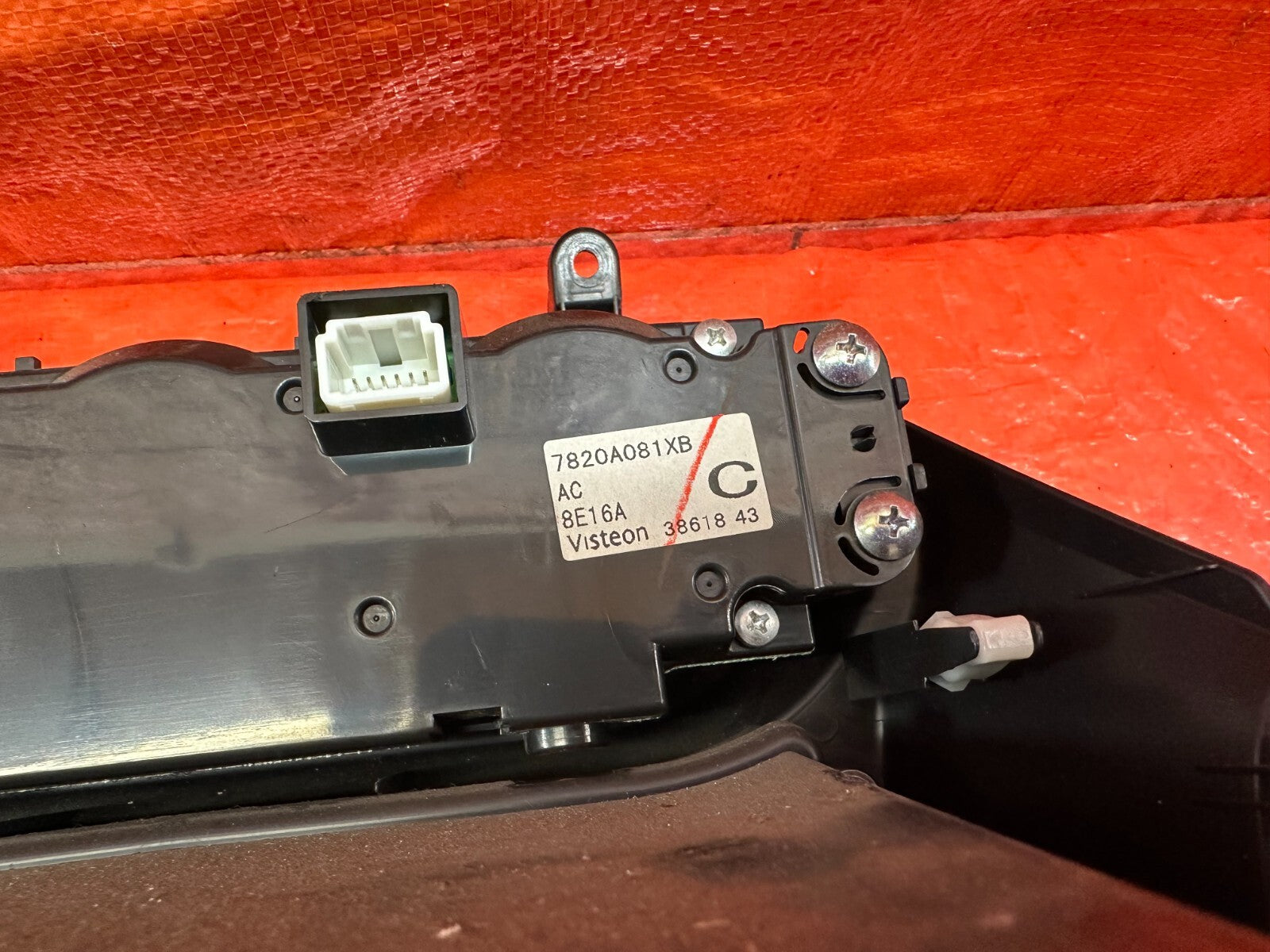 08 12 LANCER EVOLUTION X EVO 10 AC HEATER CLIMATE CONTROL SWITCH W/ TRIM OEM 21710