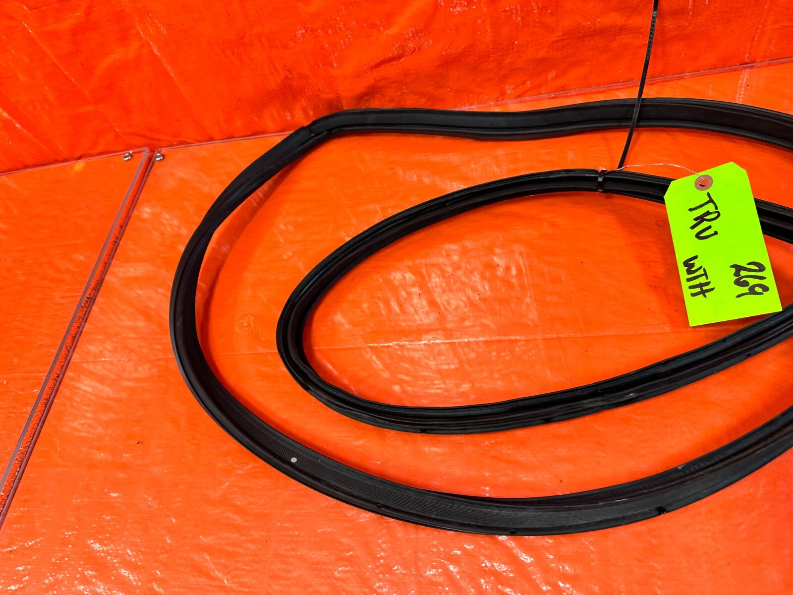 12 15 HONDA CIVIC SI 2D COUPE   REAR TRUNK WEATHER STRIP GASKET SEAL   OEM #2698