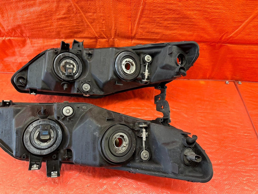 06 08 HONDA CIVIC SEDAN   LEFT & RIGHT AFTERMARKET BLACK HOUSING HEADLIGHTS #22020