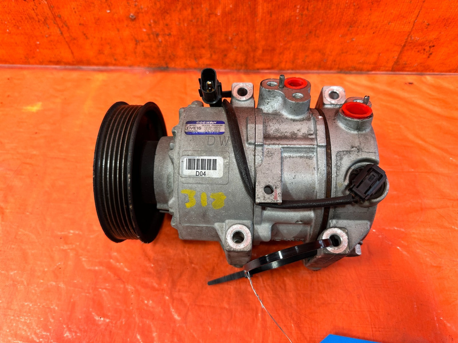 13 16 HYUNDAI GENESIS COUPE   HVAC AIR CONDITIONG AC COMPRESSOR PUMP   OEM 3181