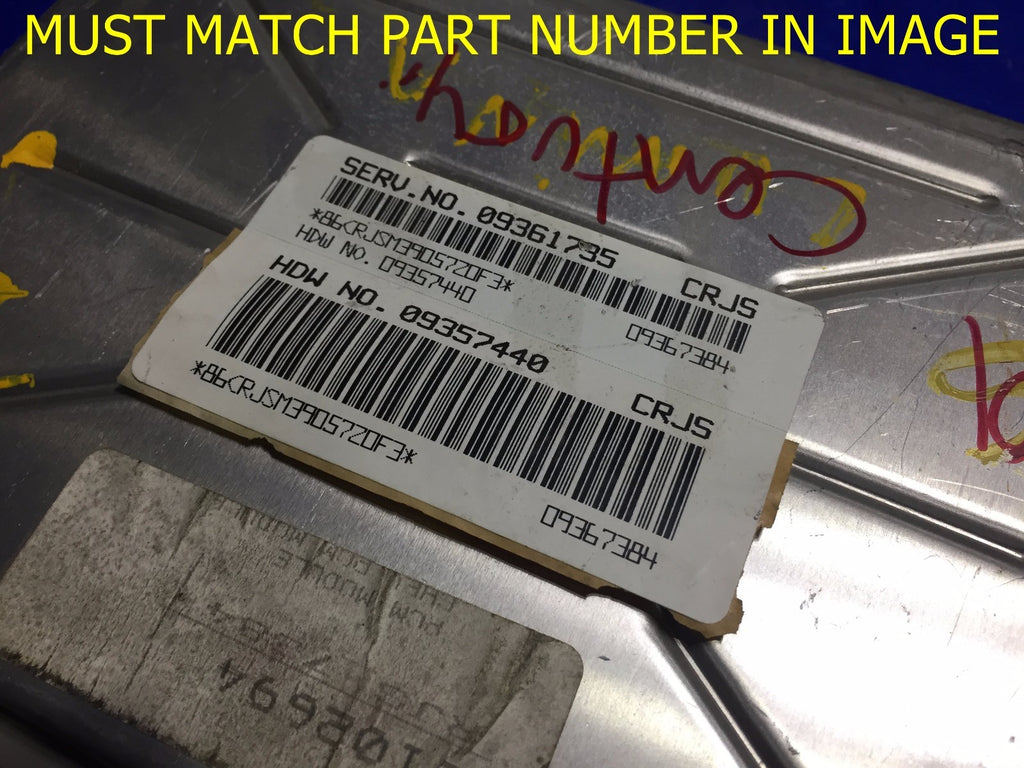 OEM 2001 BUICK CENTURY ENGINE COMPUTER ECU ECM BRAIN EBX MODULE 093673841