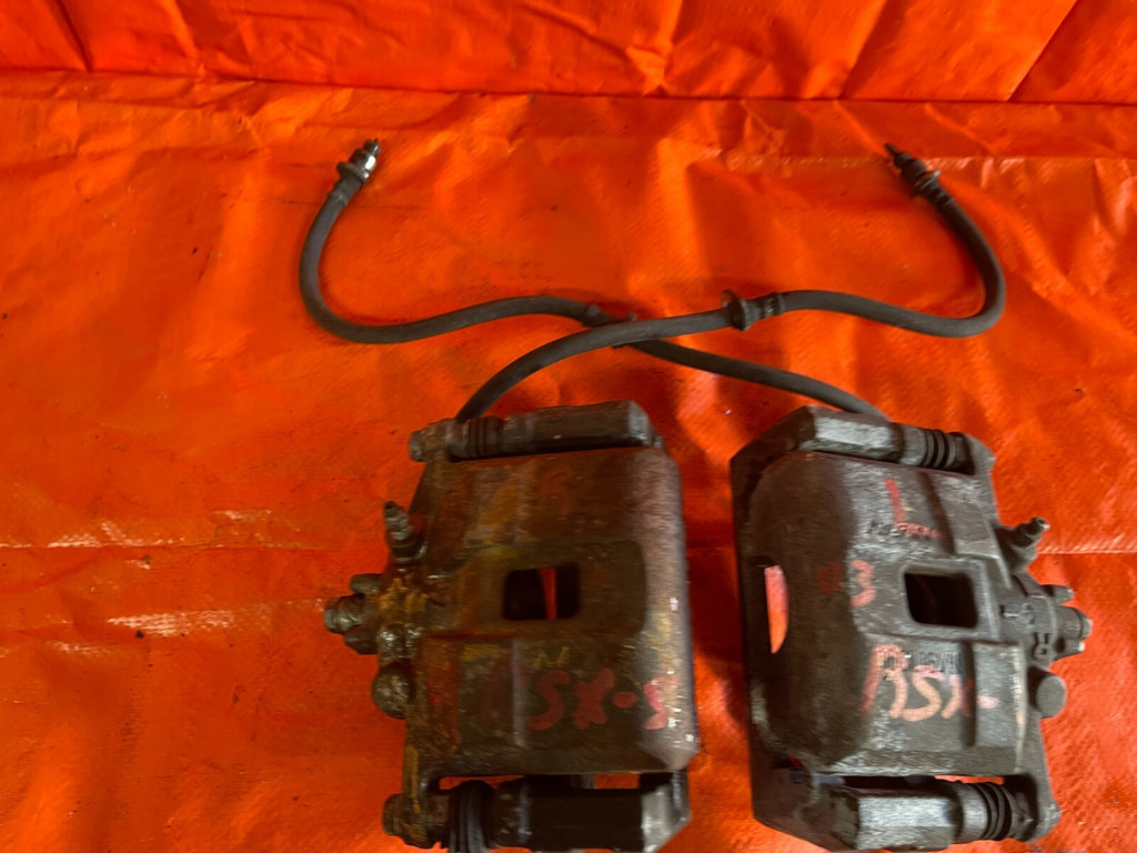 02 06 ACURA RSX TYPE S   FRONT BRAKE CALIPER SET CALIPERS LEFT AND RIGHT OEM #398