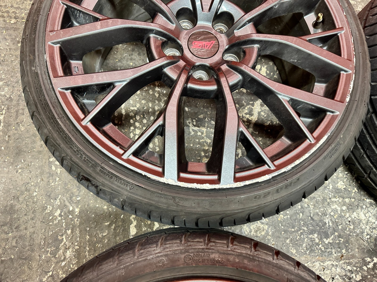 15-20 SUBARU WRX STI 4D 2.5L EJ257 18" ALLOY WHEELS RIMS TIRE SET SET OF 4 OEM18