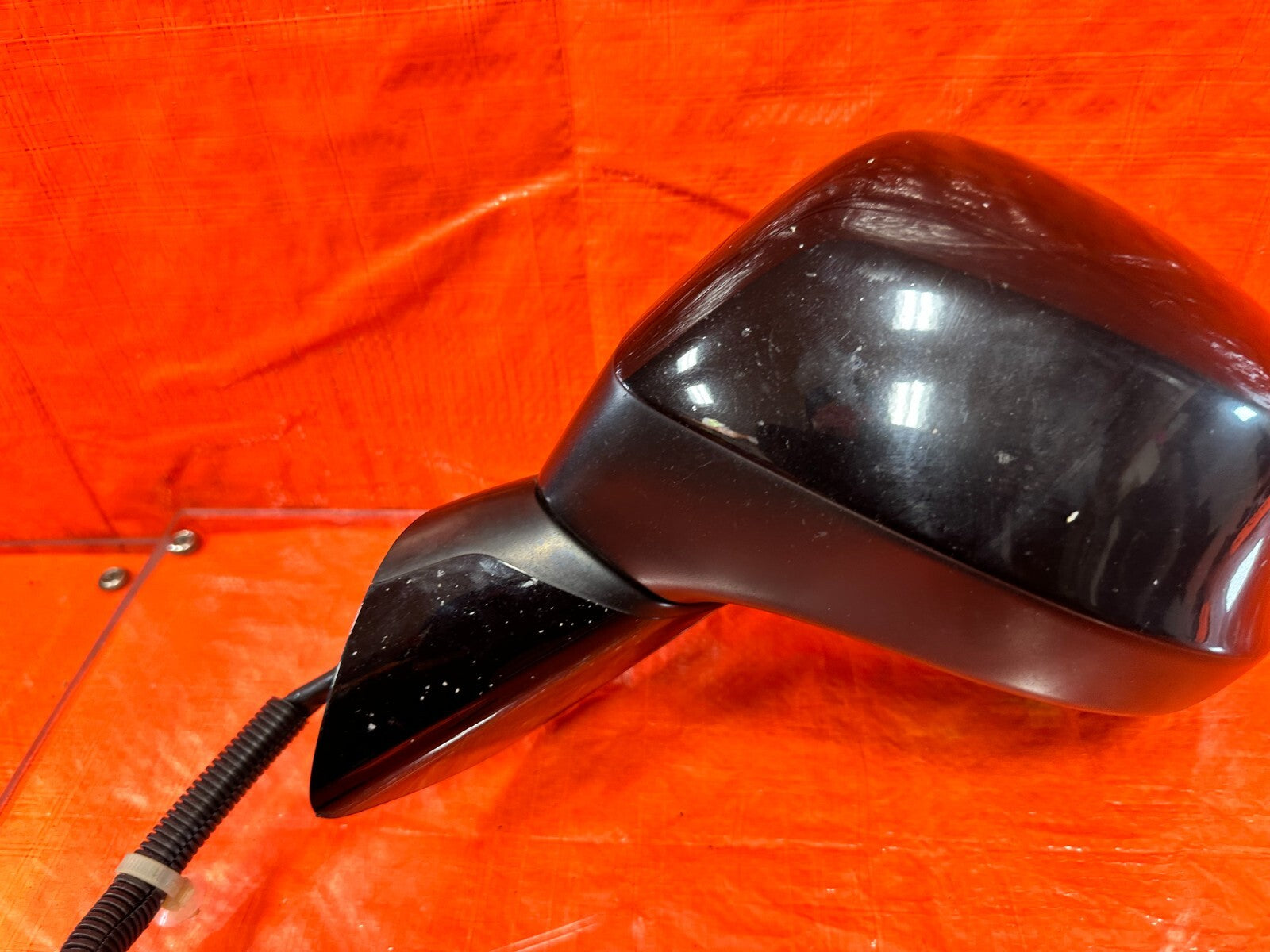 12 13 HONDA CIVIC 2D COUPE DRIVER LEFT EXTERIOR SIDE VIEW MIRROR BLACK COLOR OEM8