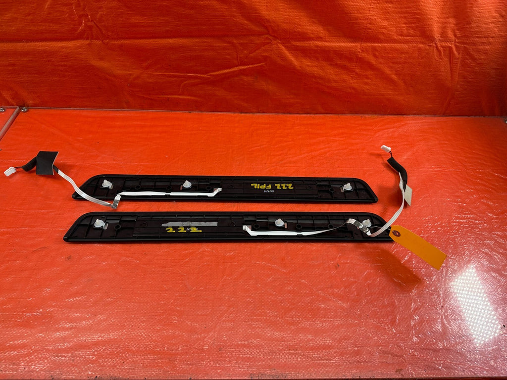 16 20 INFINITI Q50   ILLUMINATING FLOOR PILLAR SCUFF PLATE SET   OEM FACTORY 2227