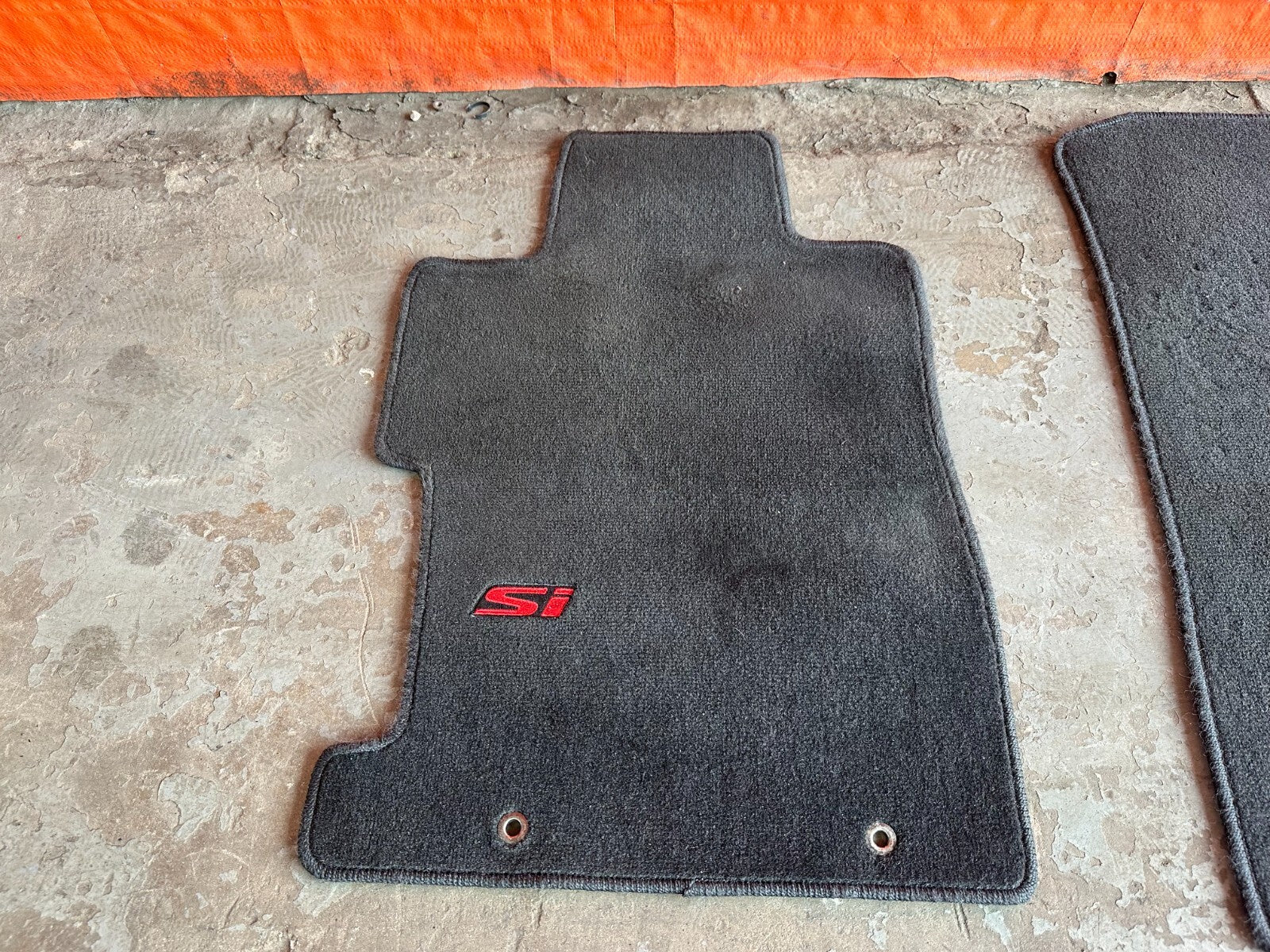 06 11 HONDA CIVIC SI 2D COUPE FLOOR MAT SET BLACK LEFT RIGHT FRONT REAR OEM #2372