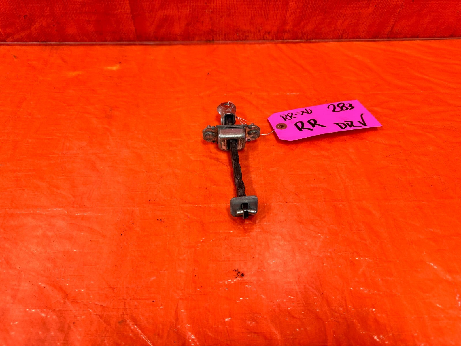 08 21 SUBARU IMPREZA WRX PASSENGER REAR DOOR CHECKER HINGE ARM STOPPER OEM #2834