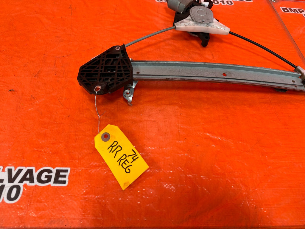 2012 SUBARU WRX STI SEDAN   PASSENGER RIGHT REAR   WINDOW REGULATOR W/ MOTOR OEM4