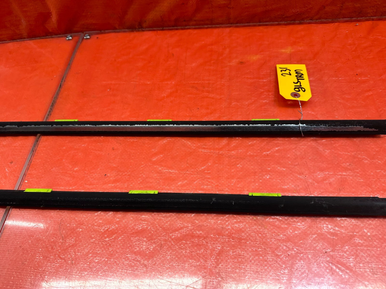 96 00 HONDA CIVIC COUPE HATCH EXTERIOR DOOR WINDOW GLASS TRIM SET LEFT RIGHT 2313