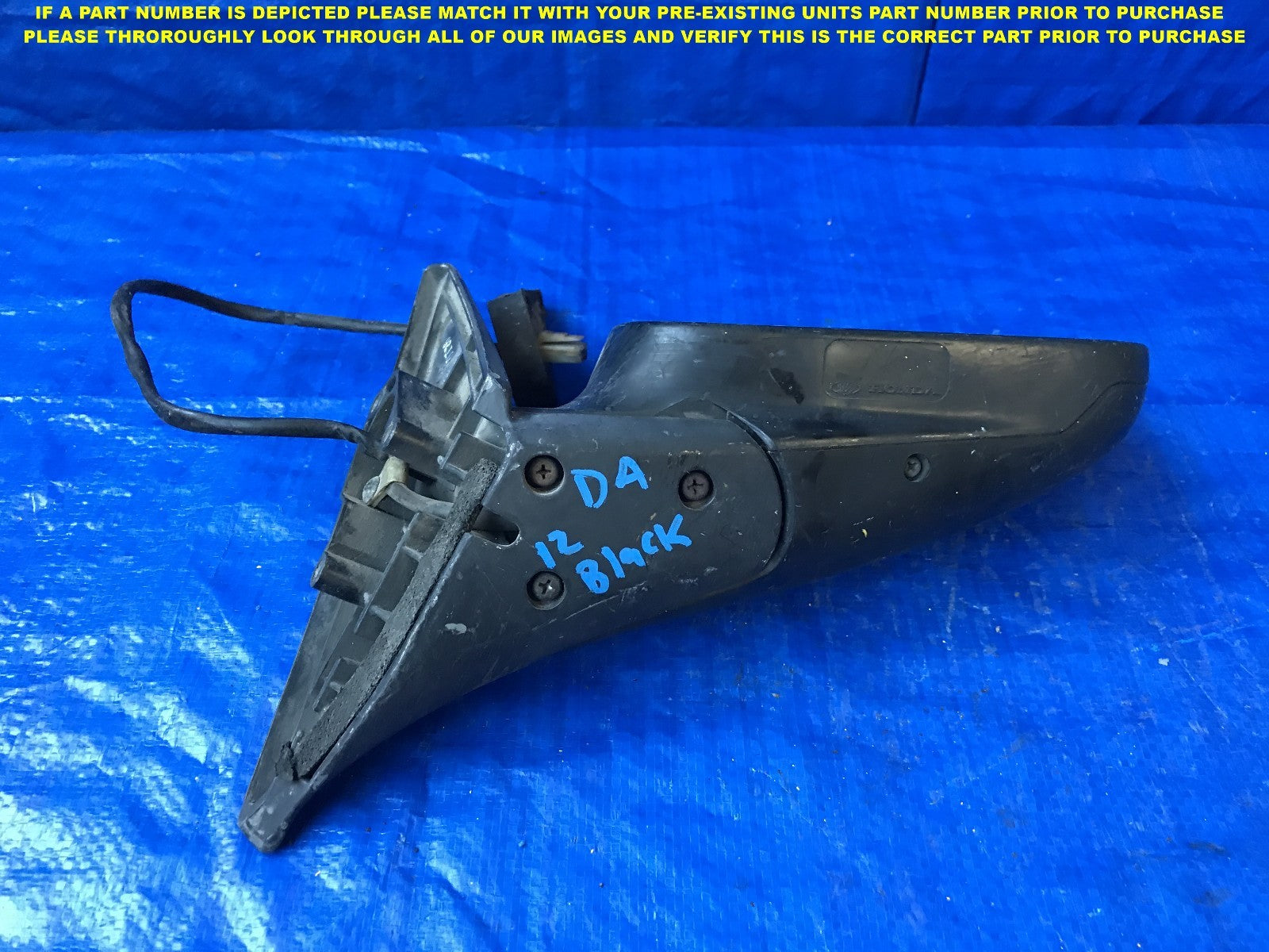 OEM 1990 1991 1992 1993 ACURA INTEGRA SEDAN PASSENGER RIGHT SIDE VIEW MIRROR ,4