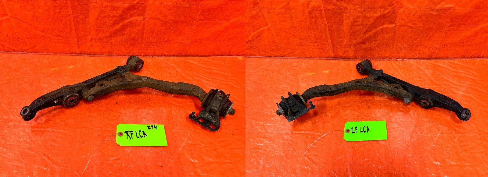 94 01 ACURA INTEGRA   LEFT AND RIGHT FRONT POLYURETHANE LOWER CONTROL ARMS #2740