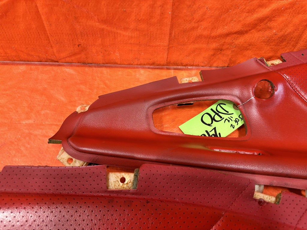 00 03 HONDA S2000 LEFT AND RIGHT ALL RED DOOR PANEL INSERTS INSERT TRIM OEM 2905