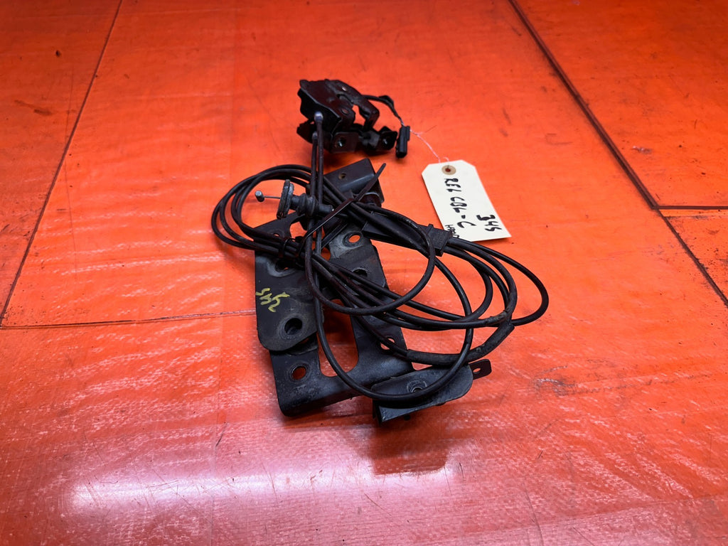 14-15 INFINITI Q50 3.7L AWD FRONT HOOD LOCK LATCHES CATCH WITH RELEASE CABLE 3434