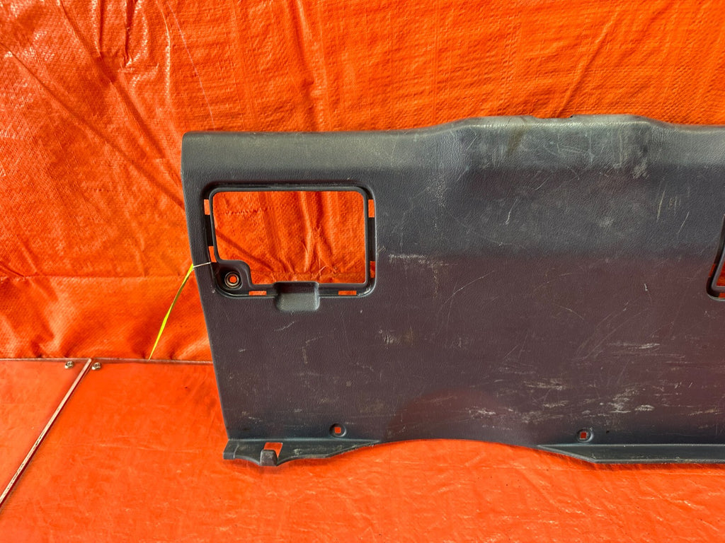 1989 89 HONDA CRX DX HF   REAR TRUNK LATCH TRIM PLASTIC PANEL LINER   OEM #2432