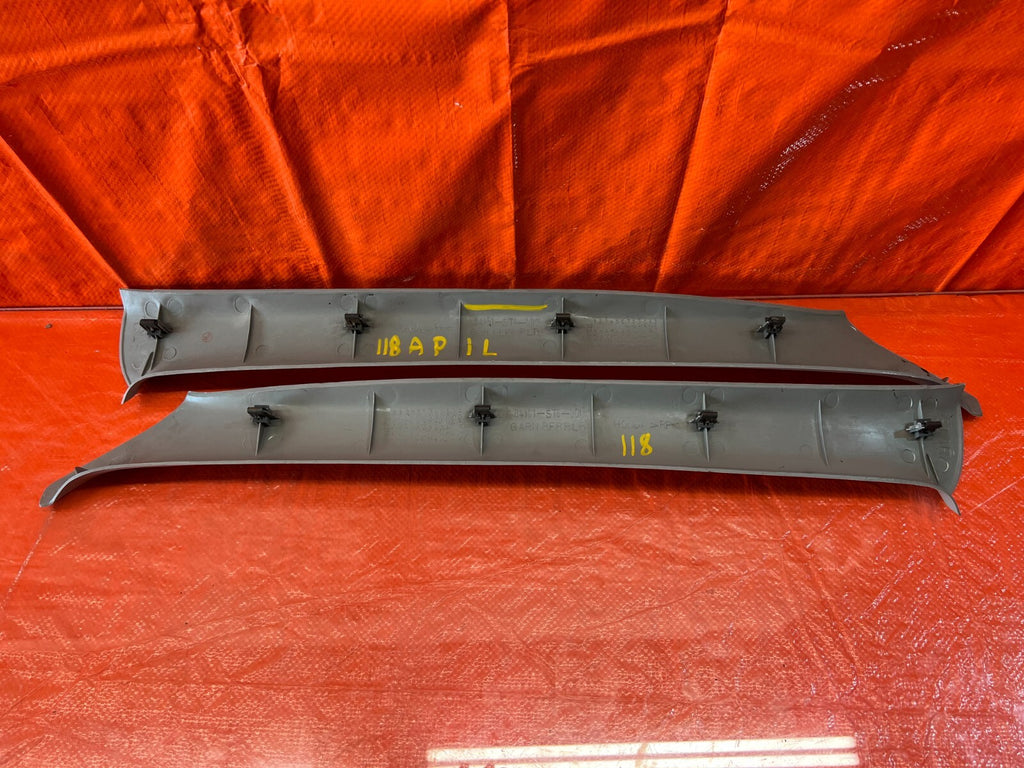 94 01 INTEGRA SEDAN A PILLAR TRIM SET   LEFT RIGHT A PILLARS   OEM FACTORY #1189