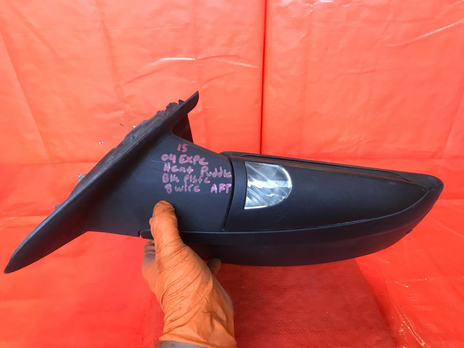 OEM 2004 FORD EXPEDITION PASSENGER RIGHT SIDE VIEW MIRROR   PUDDLE LIGHT   HEAT 8