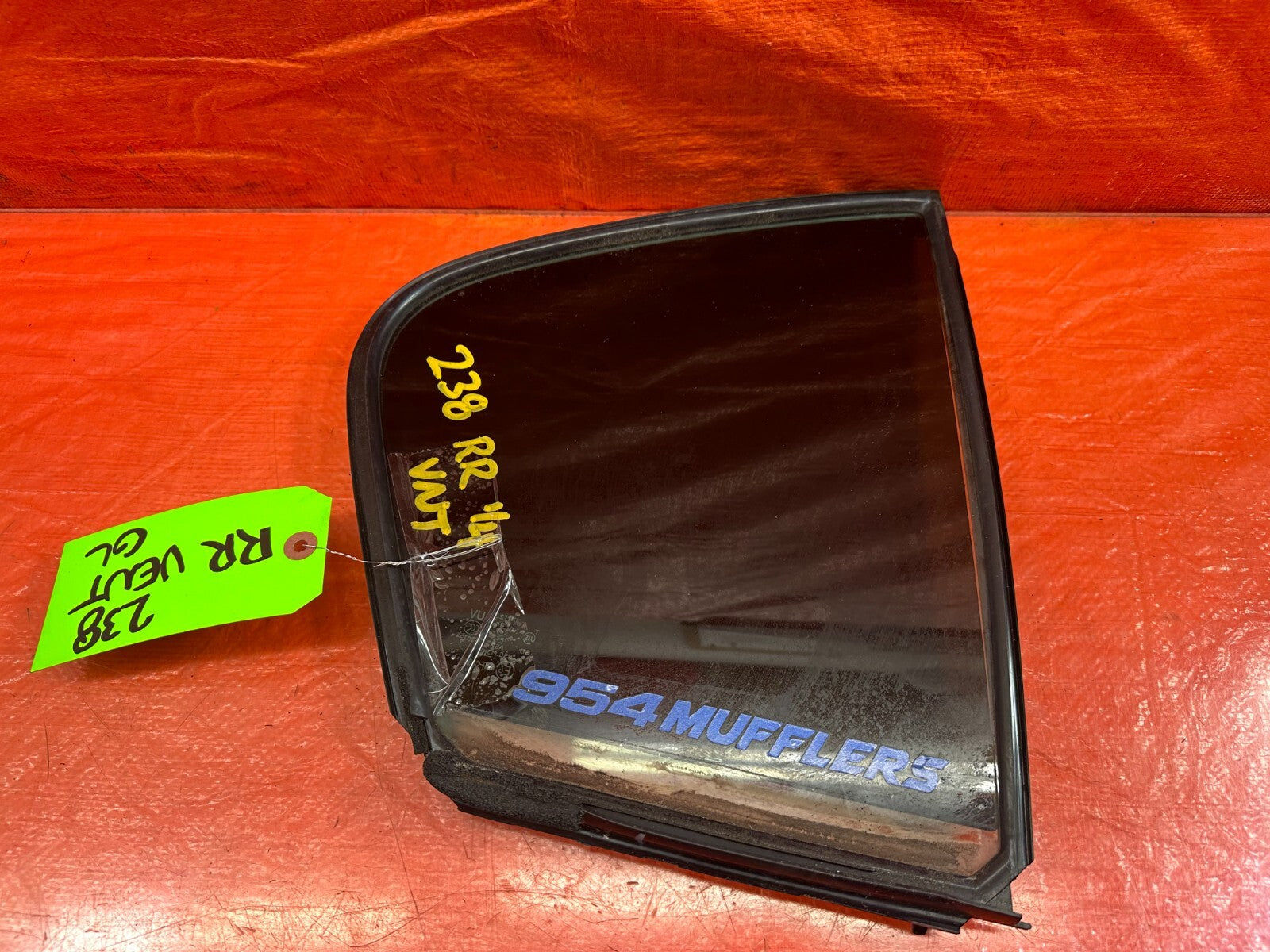 09 13 INFINITI G37 SEDAN PASSENGER RIGHT REAR DOOR VENT GLASS WINDOW OEM #2383