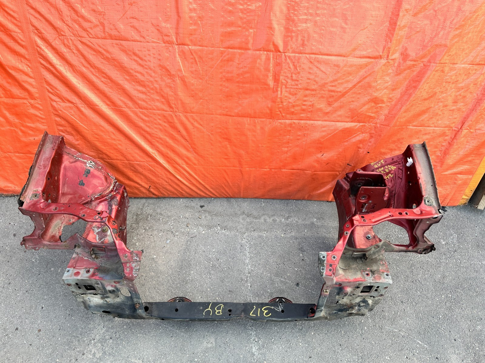 90 91 HONDA CIVIC HATCHBACK   RADIATOR SUPPORT CUT FRONT BULKHEAD    OEM 3178