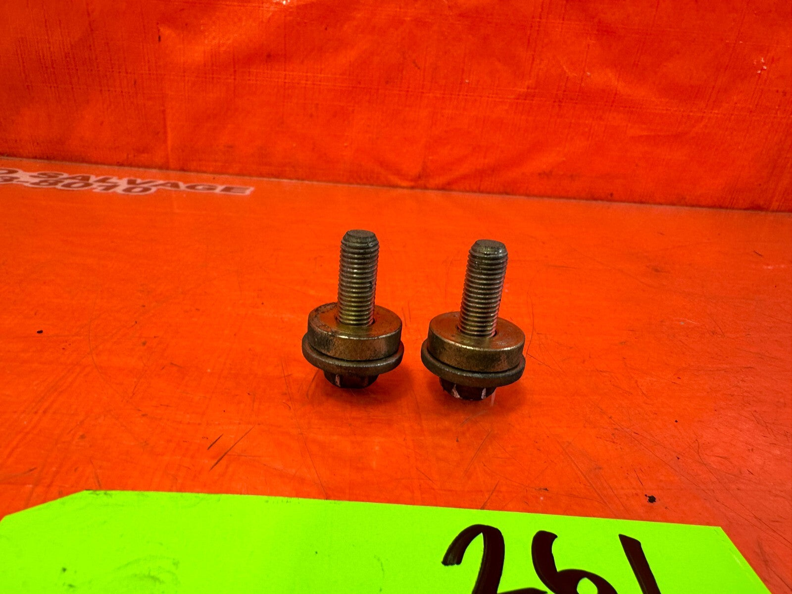 02 10 LEXUS SC430   DRIVESHAFT SUPPORT BRACE MOUNTING BOLTS   OEM FACTORY #2614