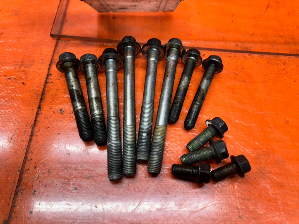 04-08 ACURA TSX 4D K24A2 FRONT ENGINE CRADLE SUBFRAME BOLTS HARDWARE OEM 3426