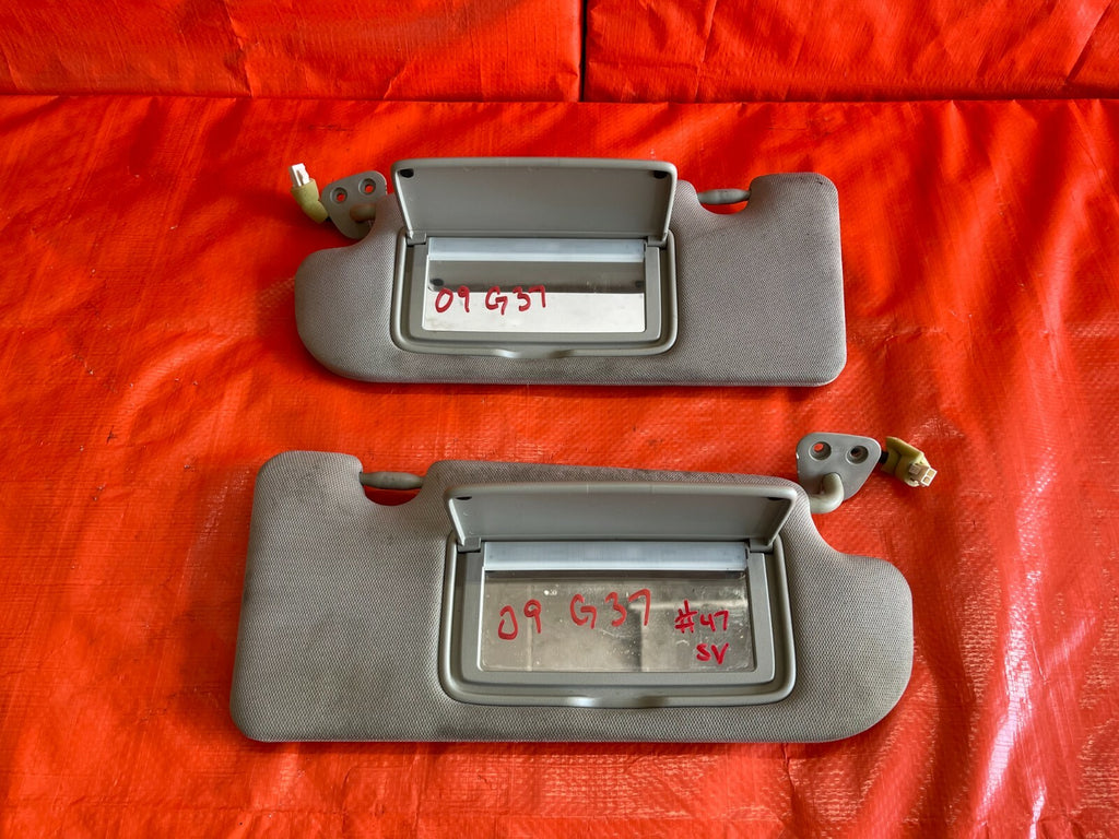 09 13 INFINITI   G37 2D COUPE   ILLUMINUATED   SUN VISOR SET VISORS LEFT RIGHT6