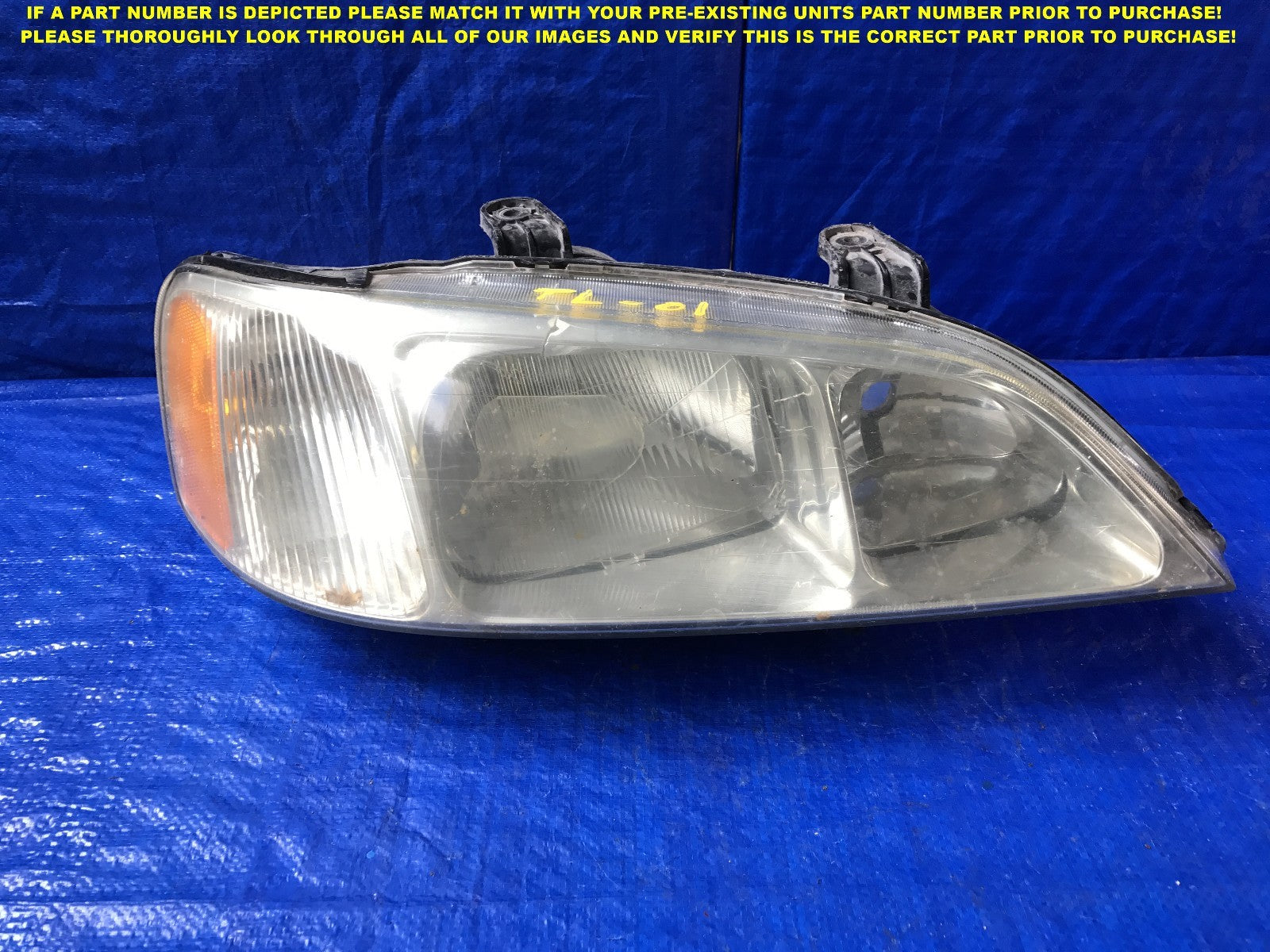 OEM 1999 2000 2001 99 00 01 ACURA TL PASSENGER RIGHT HEADLIGHT R RH 0