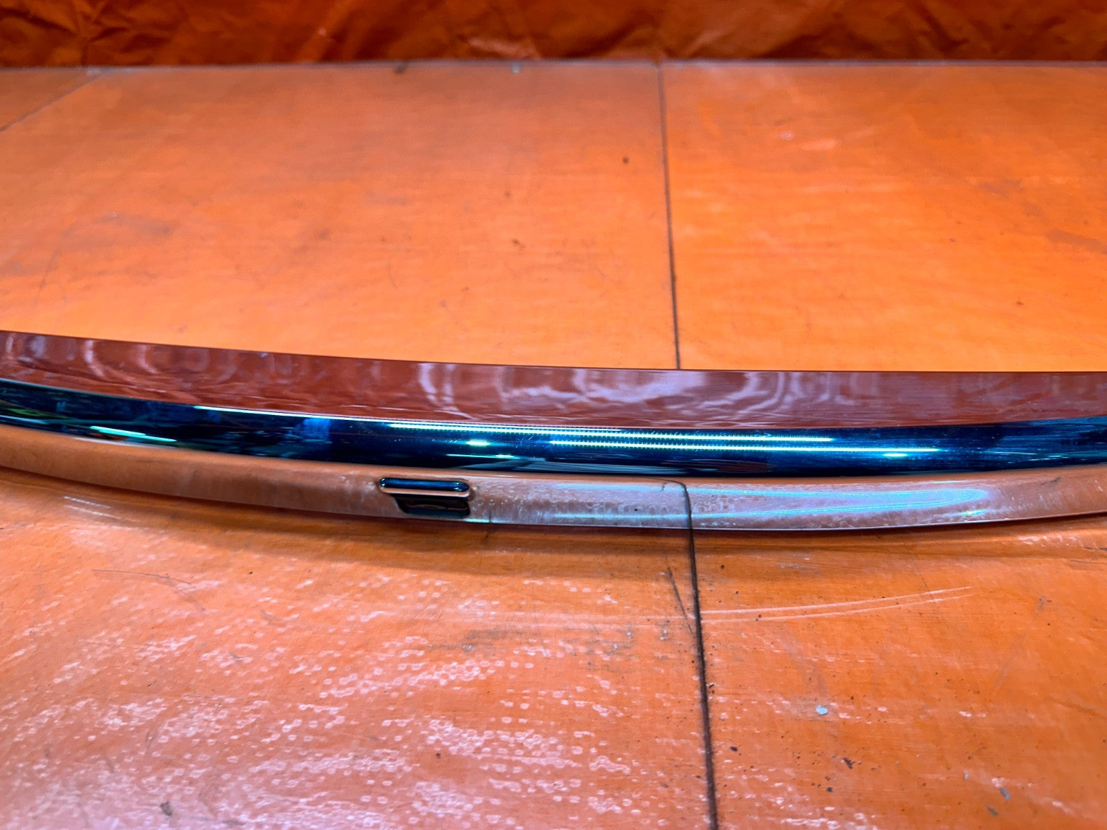 08 15 INFINITI G37 COUPE 2D TRUNK TRIM CHROME W/ BACK UP CAMERA OEM FACTORY6