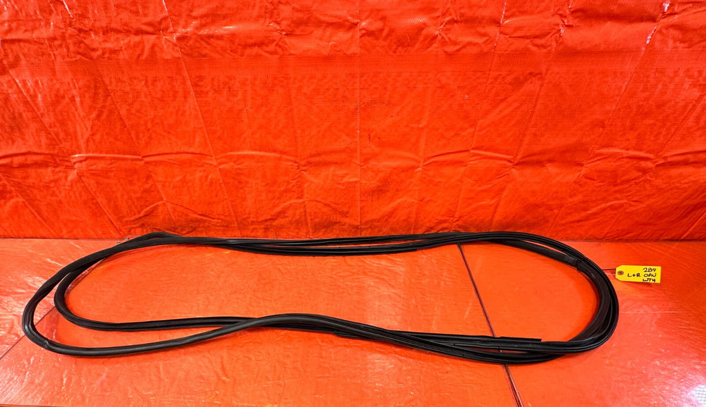 17 20 INFINITI Q60 CHASSIS TO DOOR OPEN TRIM WEATHER STRIP LEFT & RIGHT OEM #2890