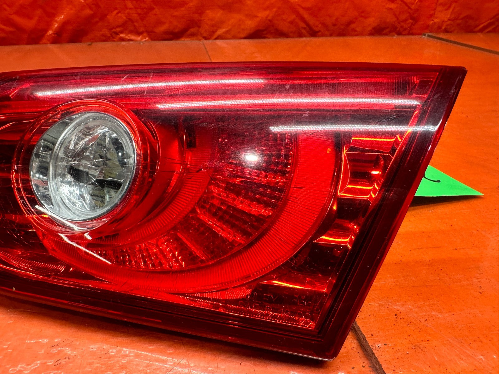 14 17 INFINITI Q50 RIGHT PASSENGER SIDE INNER TAIL LIGHT OEM FACTORY #3166