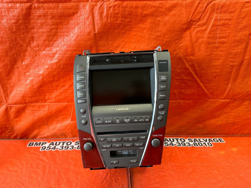 08 09 LEXUS ES350   AM FM RADIO STEREO NAVIGATION GPS INFO DISPLAY   OEM #2440