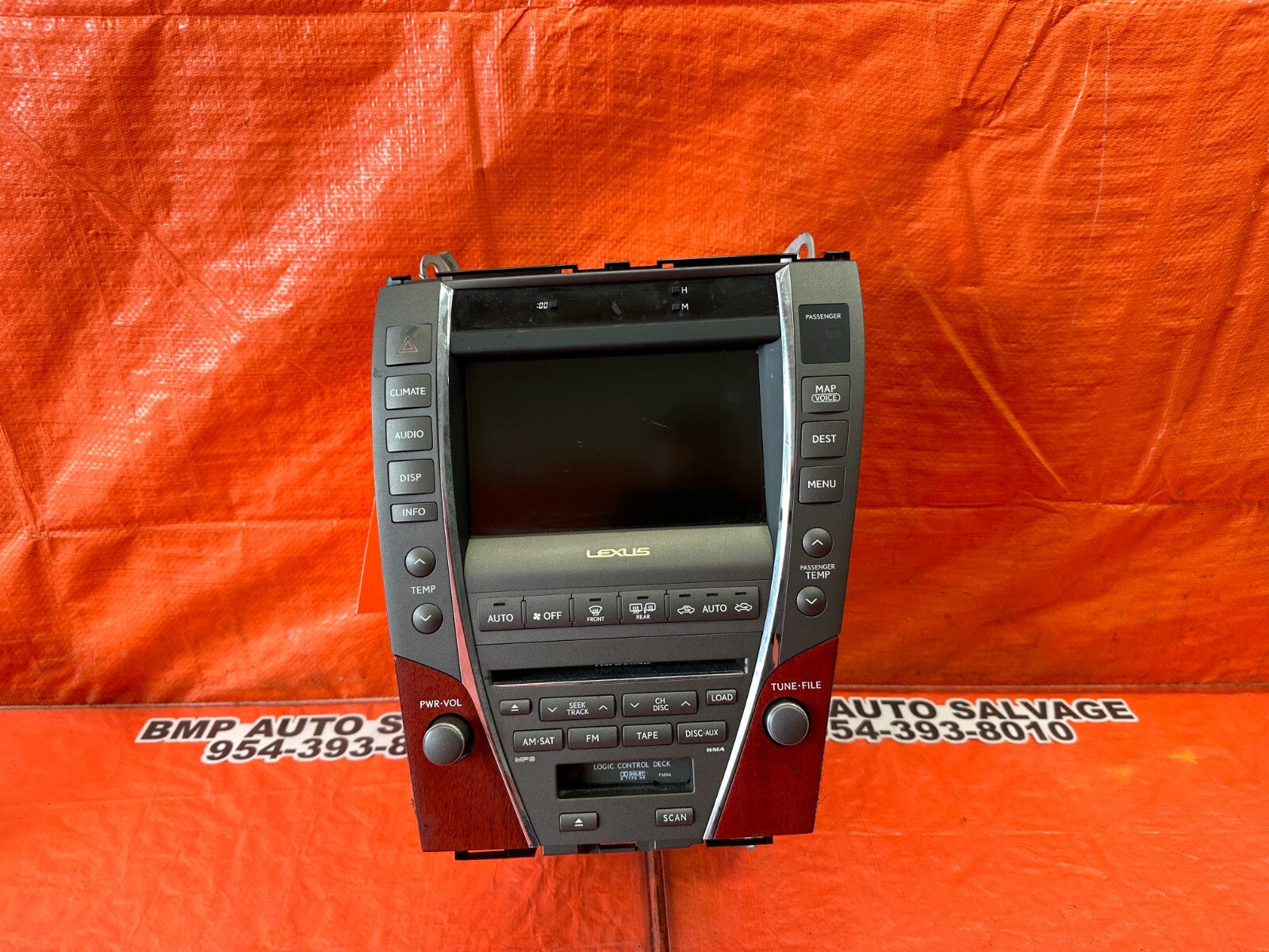 08 09 LEXUS ES350   AM FM RADIO STEREO NAVIGATION GPS INFO DISPLAY   OEM #2440