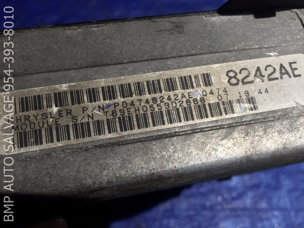 OEM 1999 DODGE CARAVAN ECU P04748242AE ENGINE COMPUTER BRAIN ECM #11121